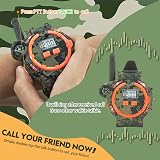 YTSWELE Rechargeable Walkie Talkie Watches for Kids 250m Range Flashlight Green view 4