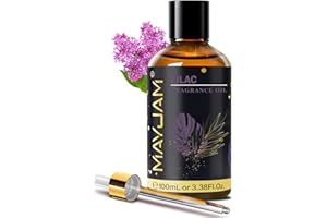 MAYJAM 100ML Lilac Fragrance Oil Essential Oil, 3.38FL.OZ Large Volume Lilac Oil for Diffuser, Great for DIY Soap and Candle 