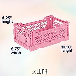 Collapsible Storage Box, Foldable Crate Organizer