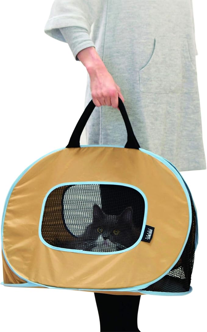 Necoichi Portable Ultra Light Cat Carrier with Zipper Lock Amazon.co.uk Pet Supplies