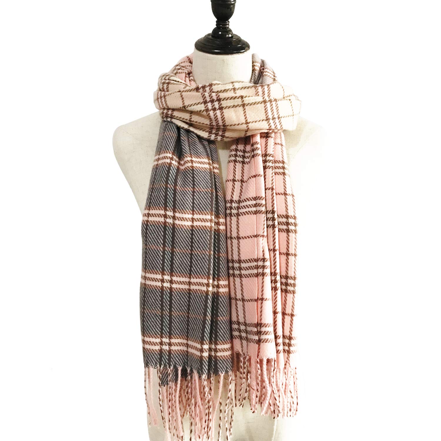 Yonhi Women's Large Blanket Wrap Shawl Scarves Warm Cozy Tartan Wrap Shawl Scarf Yonhi Women's Large Blanket Wrap Shawl Scarves Warm Cozy Tartan Wrap Shawl Scarf