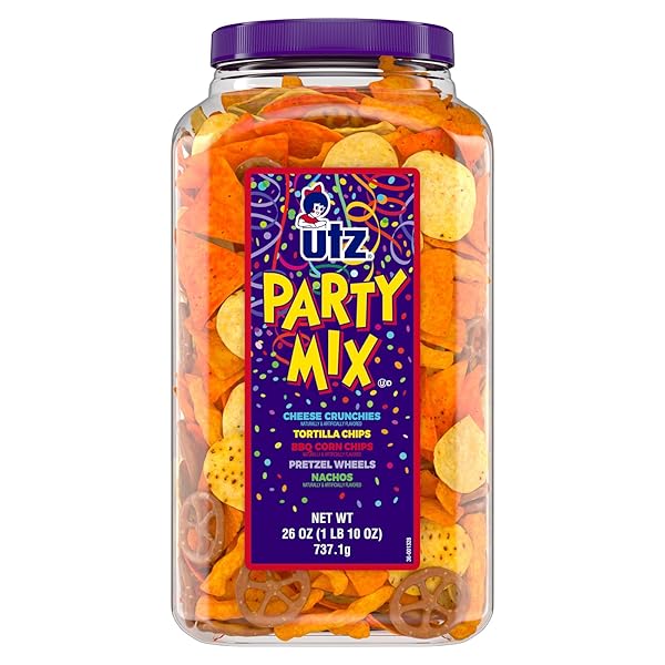 UTZ PARTY MIX – 26 OUNCE BARREL –...