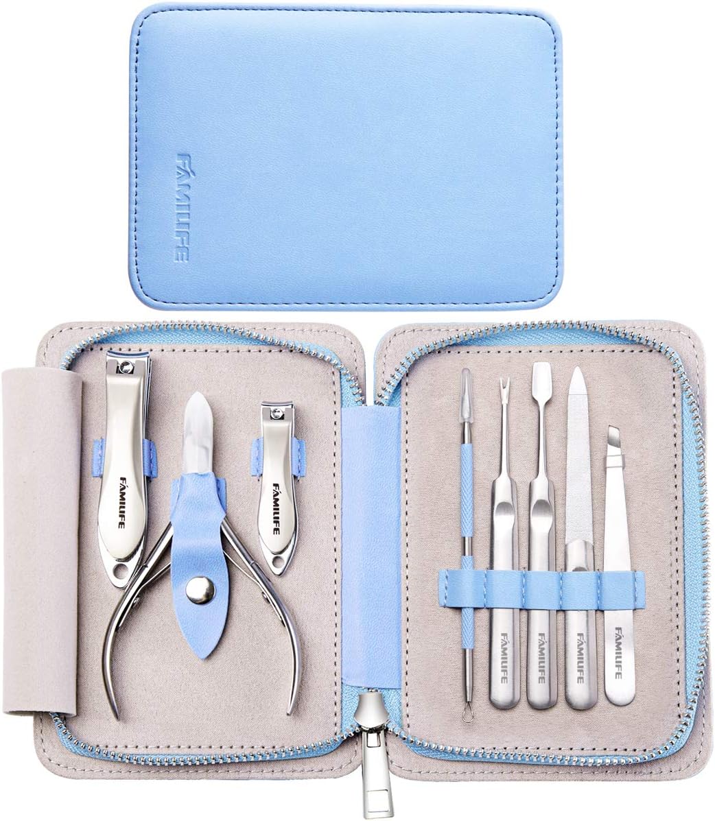 Manicure Set, FAMILIFE L17 Professional Manicure Kit Nail Clippers Set