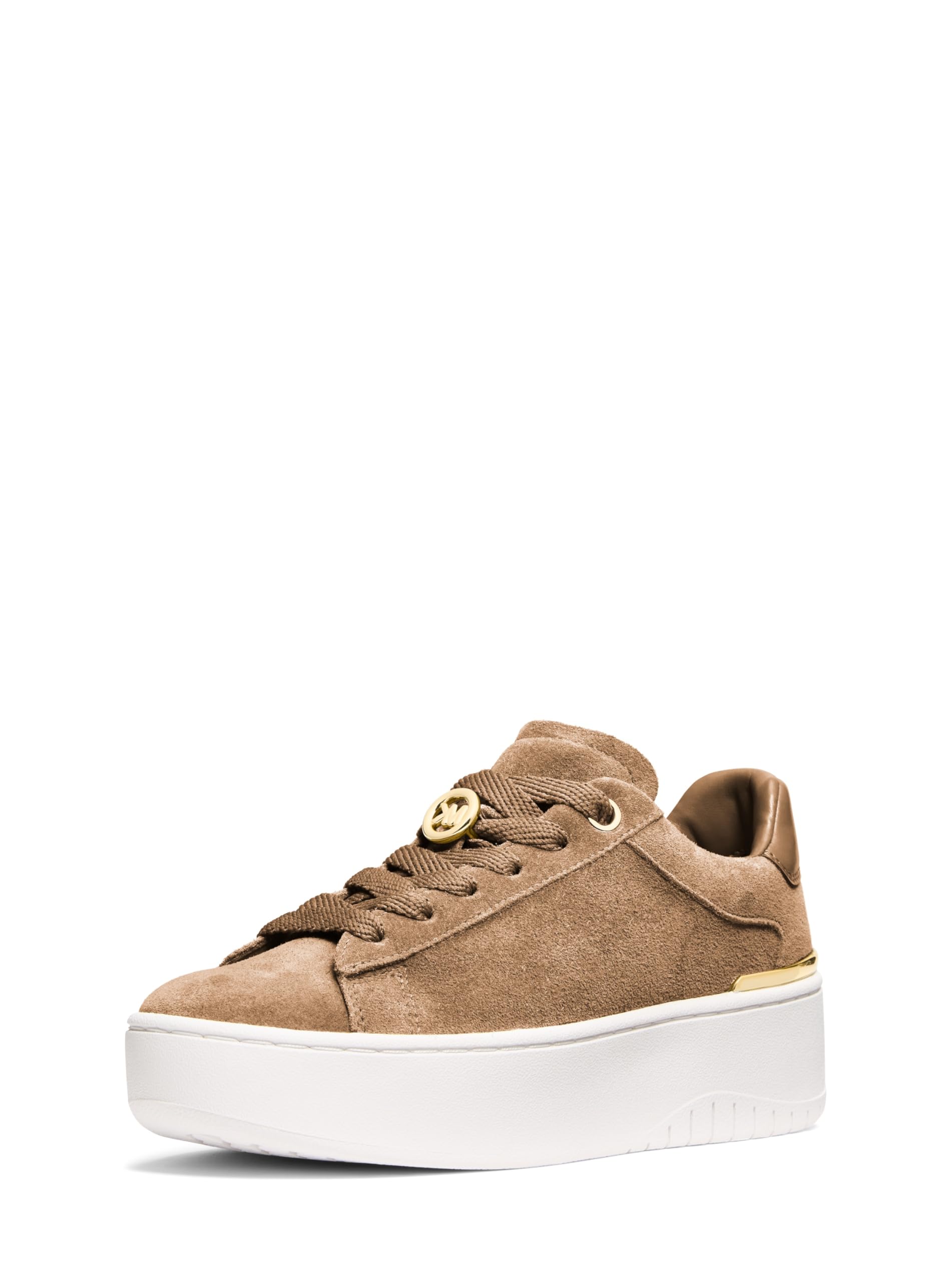 Michael Kors Women’s Dottie Lace Up Sneaker, Husk, 5