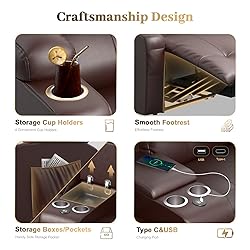 Recliner Sofa Sets, Massage Reclining Loveseat Sofa