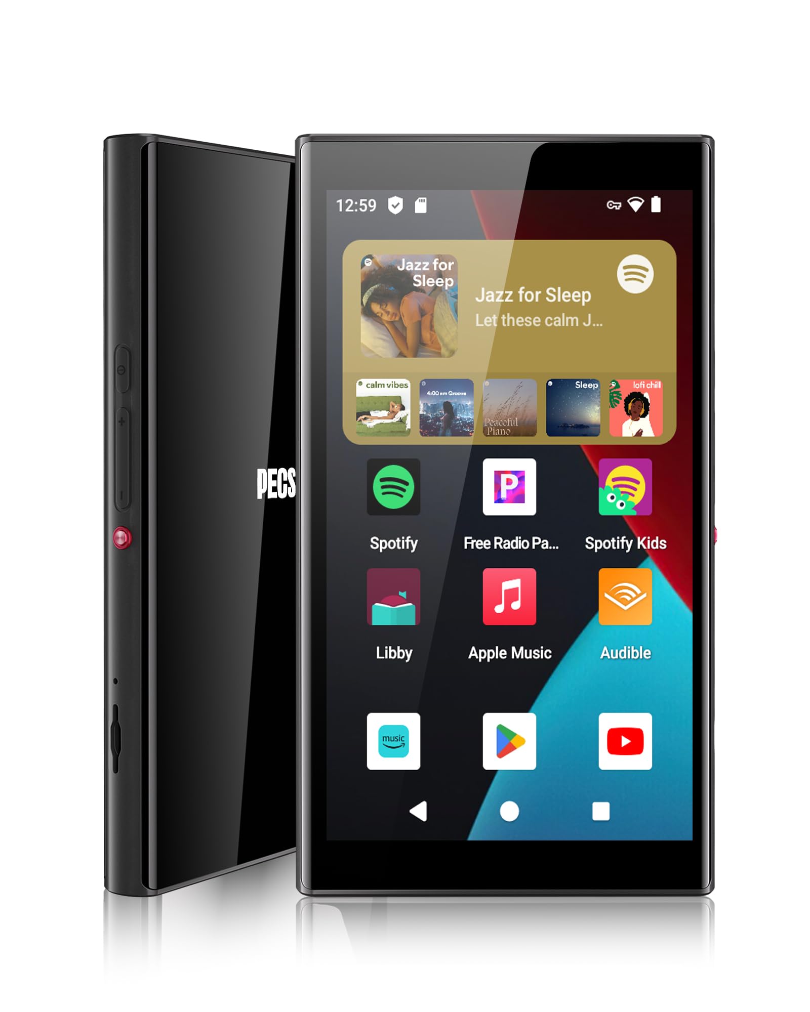 Photo 1 of 128GB MP3 Player with Bluetooth and WiFi, 5" Touch Screen Android 14 Music Player with Play Store, Spotify, Pandora, Amazon Music, MP3 & MP4 for Kids with Libby, Audible, Up to 512GB