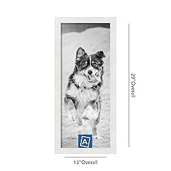 ArtToFrames 11x27 Inch White Picture Frame, This