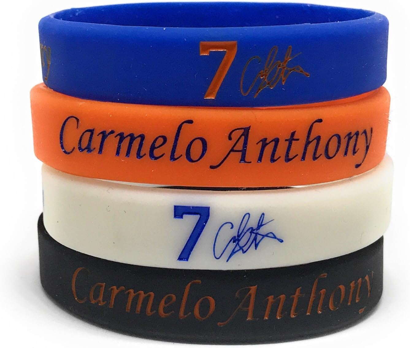 SportsBraceletsPro - Basketball Player Sets - Silicone Wristband - Adult/Teen 7.7" Size Bracelets