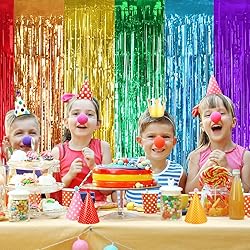 TONIFUL 2Pack Rainbow Door Streamers,Rainbow Party
