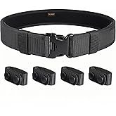 TACNEX Duty Belt w/ 4 Keepers 2" Nylon Stiff Utility Belt Police Law Enforcement Security Work Patrol Gear Carrier M