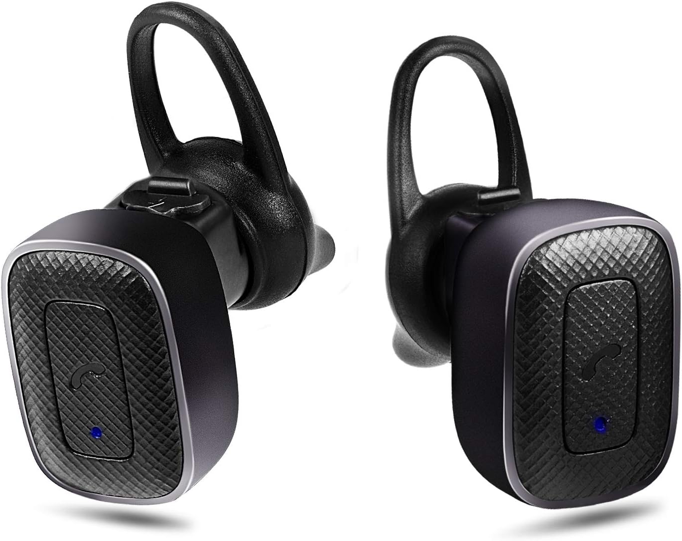 Wireless Bluetooth Headphones Wireless Earbuds Q5 True Stereo Noise Cancelling Earphones with Mic Hands-Free Calls for Smartphones iPhone, Android on Driving or Sports (Black)