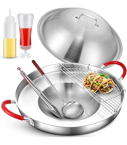 Amazon.com: ROY Large Mexican Style Wok Comal Cazo Griddle