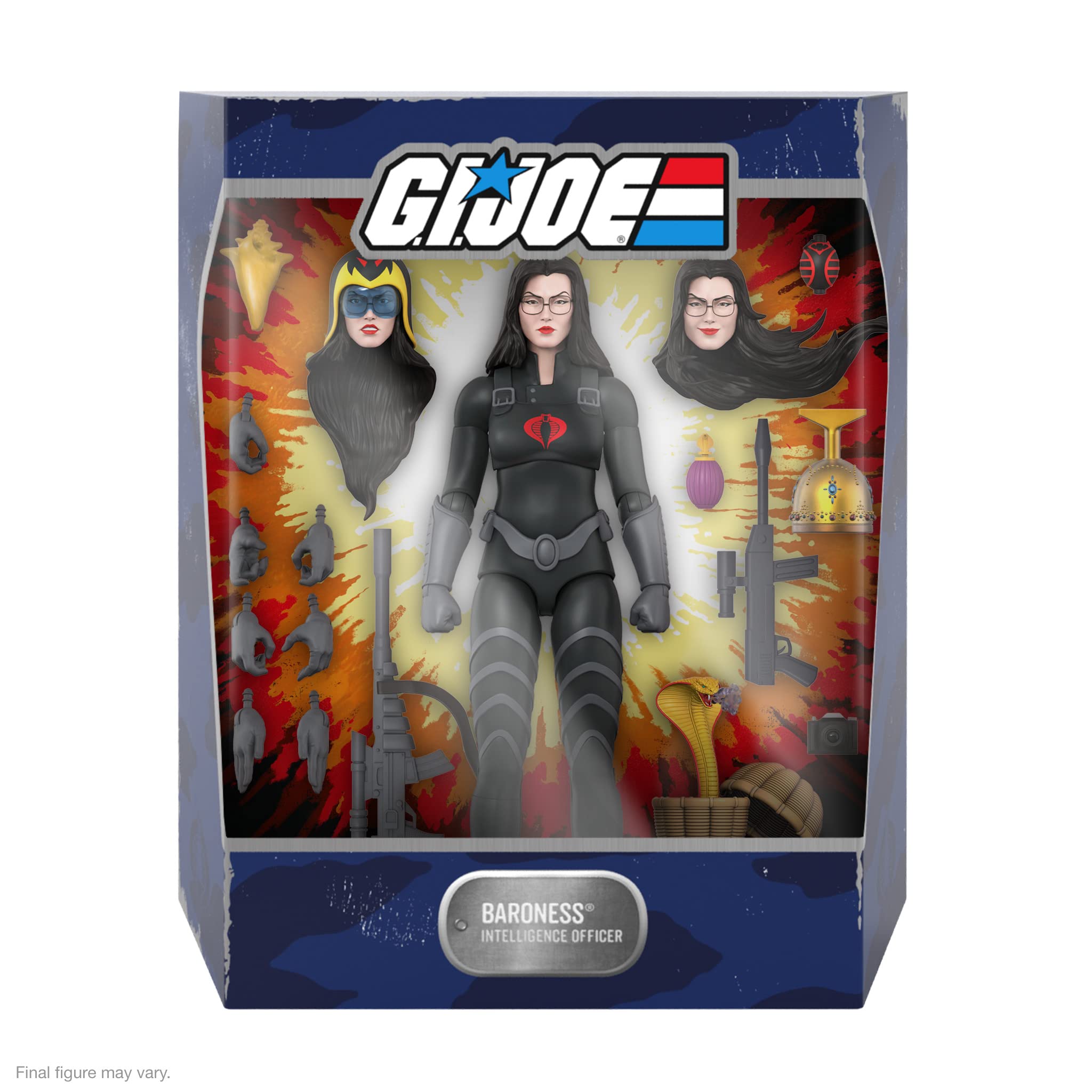 Super7 ULTIMATES! G.I. Joe Baroness in Black Suit - 7