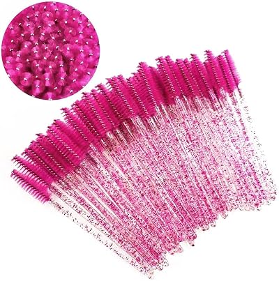 ZHIYE 50 Pcs Eyelash Mascara Brushes Wands Applicator Eyebrow Brush Kit