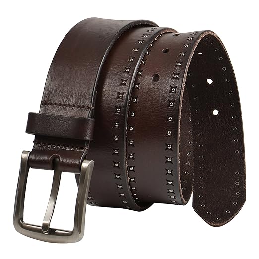 Buy GSG Mens Rivet Leather Belts Stylish Studded Belts for Men Punk