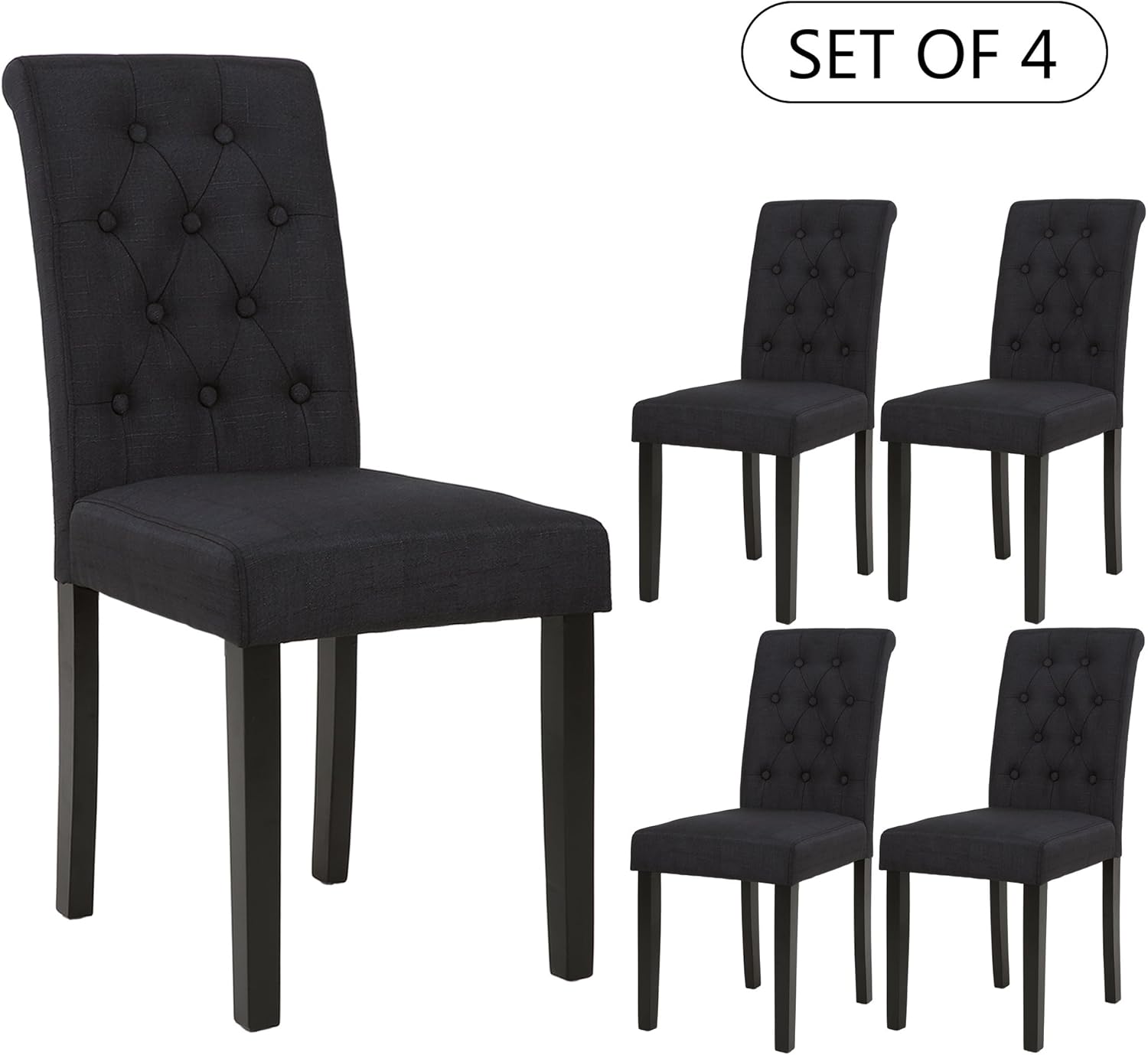 Best 4 black kitchen chairs