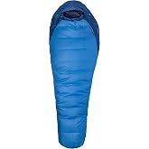 Marmot Men's Trestles 15&deg; Sleeping Bag | Insulated, Water-Resistant, Left-Zip, Cobalt Blue/Blue Night, Long