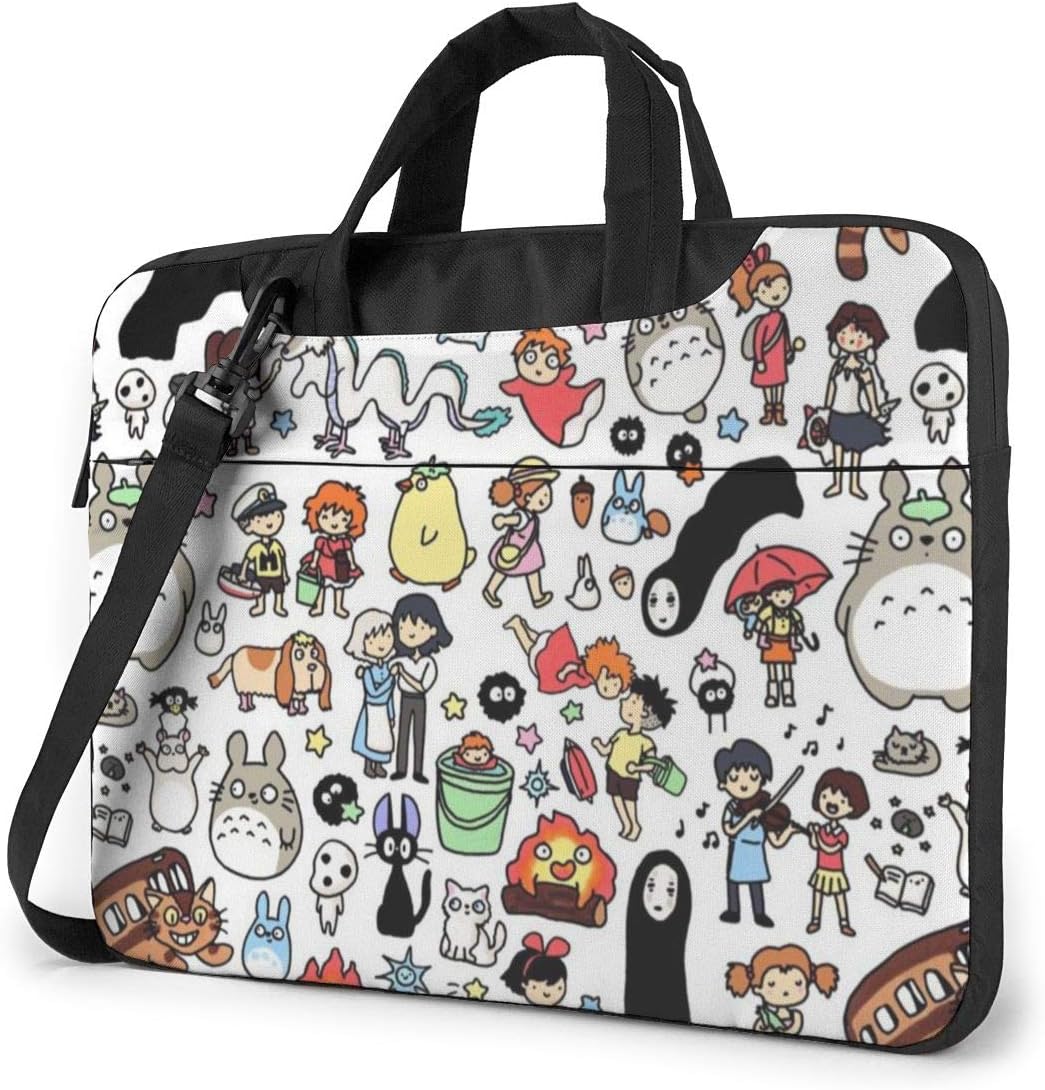 Laptop Sleeve Bag My Neighbor Totoro Spirited Away No Face Man Laptop Sleeve Case Cover 13 Inch, MacBook Air Pro Notebook Sleeve Case, Tablet Briefcase Ultra Portable Protective Case
