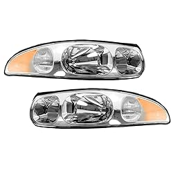 TRQ 2 Piece Headlight Assembly Set Driver