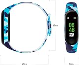 Tikkers Series 1 Kids Activity Tracker Blue Camo Silicone Strap TKS01-0003 view 5