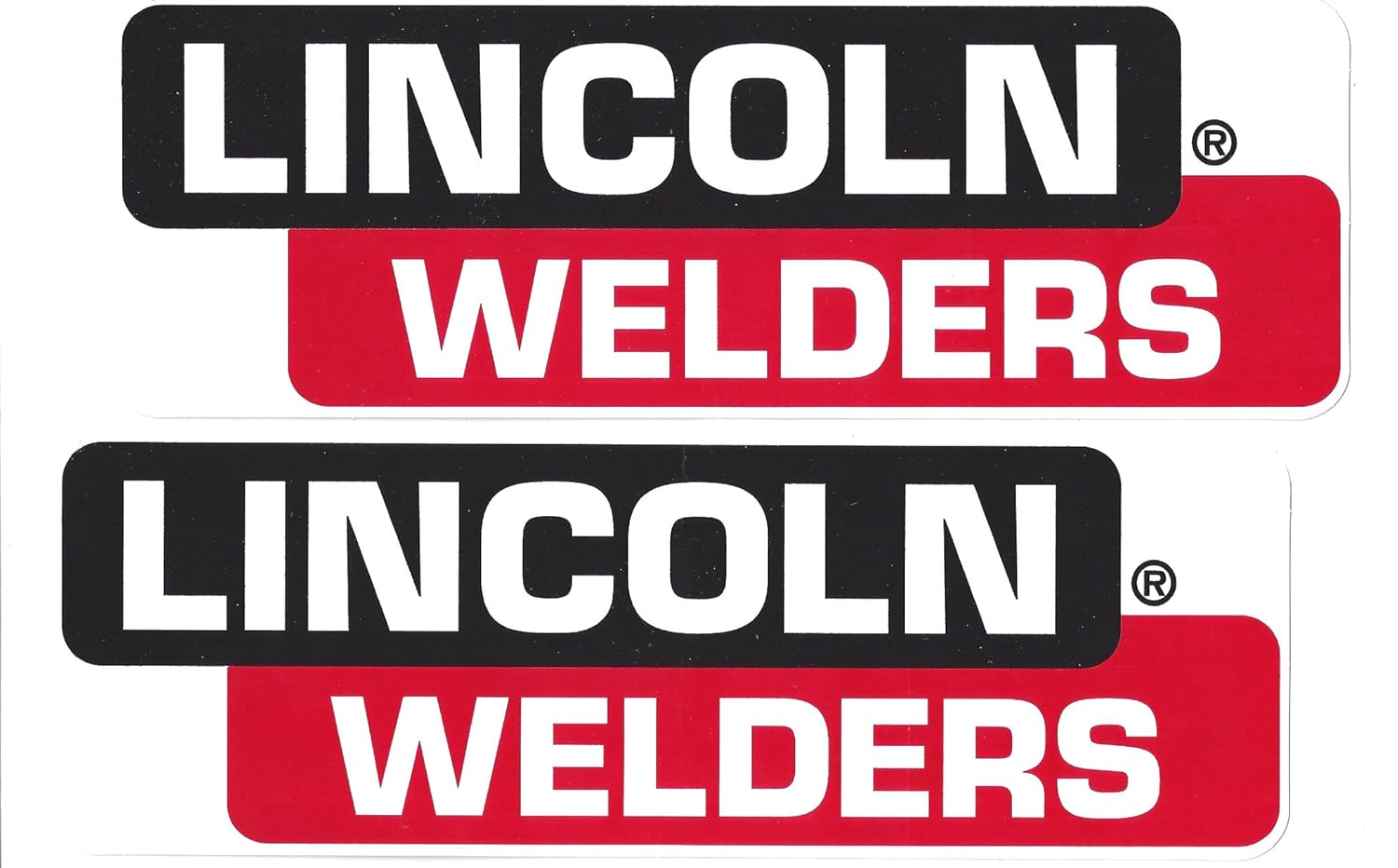Amazon.com: Lincoln Welders Racing Decals Stickers 8 Inches Long Size Set  of 2: Automotive