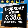 Véfaîî Large Digital Clock with Auto DST, 19 Alarms Custom Reminders, 3 Display with 7 Color Modes, 10-Level Auto Dimmer, HD Picture Frame, Ideal Gift for Seniors, School-Kids- 8" with Remote
