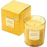 M&SENSE Holiday Scented Candle Gift for Women and Men - Snowy Christmas, 10 oz Soy Wax, Birthday, Holiday,Christmas, New Year Gift