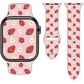 Watch Bands Compatible with Apple Watch Band 38mm 40mm 41mm for Women Men, Soft Sport Strap Silicone Replacement Wristband for iWatch Series SE 10 9 8 7 6 5 4 3 2 1