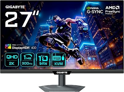 GIGABYTE M27Q3 Monitor Gaming 27" QHD - 2560 x 1440, 170Hz, 1ms, 400 CD/m², FreeSync Premium, Display HDR400, HDMI 2.0, Displayport 1.4