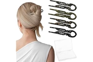 Sunolga 4 PCS Prestige French Hair Pins for Women, Lialys Hair Pins for Thin Thick Hair, Ergonomic Design Hair Accessories, D