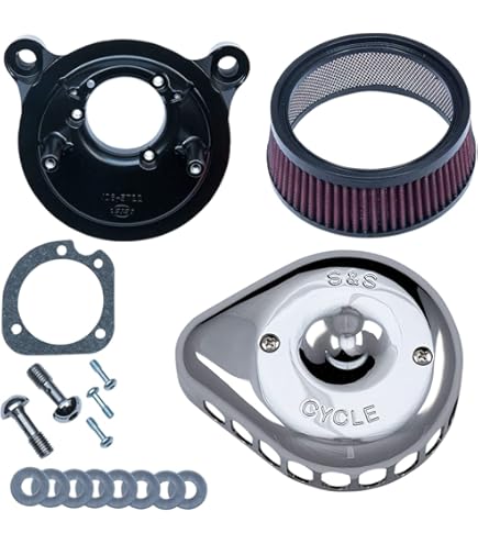 Amazon.com: S&S Cycle Teardrop Air Cleaner Kit Stock CV and