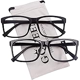GQUEEN Fake Clear Glasses Non Prescription Glasses Eyeglasses Rectangular Frame, 201512