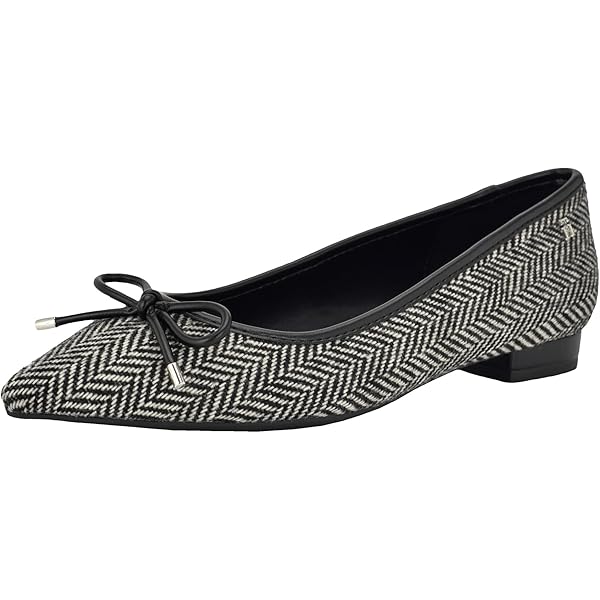 Amazon.com | Tommy Hilfiger Women's Kimio Flat, Black Suede 001, 5