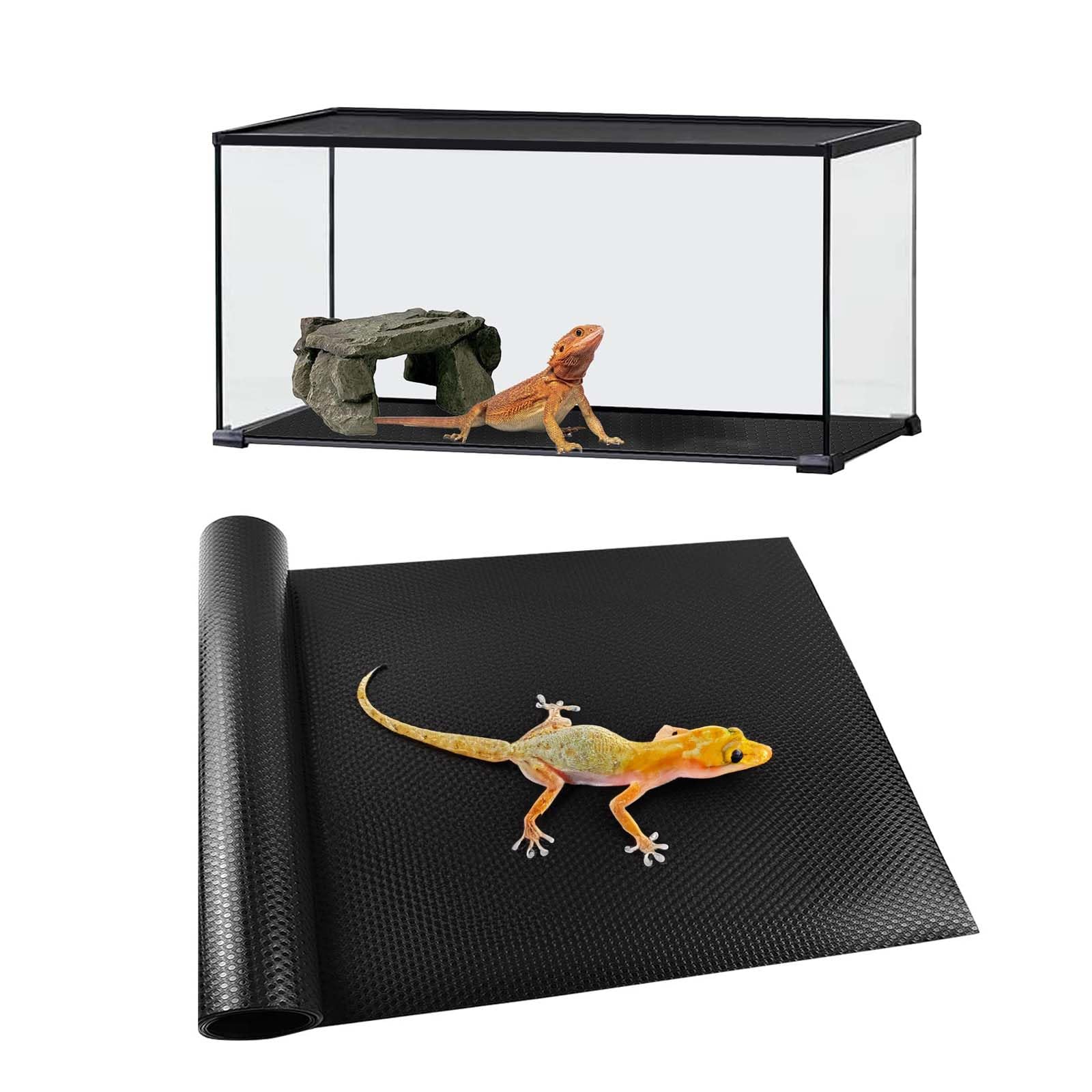 FreeSkill Terrarium-Substrate-Accessories Reptile Carpet - Tortoise Bedding, Bearded Dragon Substrates, Terrarium Substrate Liner for Leopard Gecko, Tortoise, Turtle, Lizard, Snake, Iguana（45x90cm）