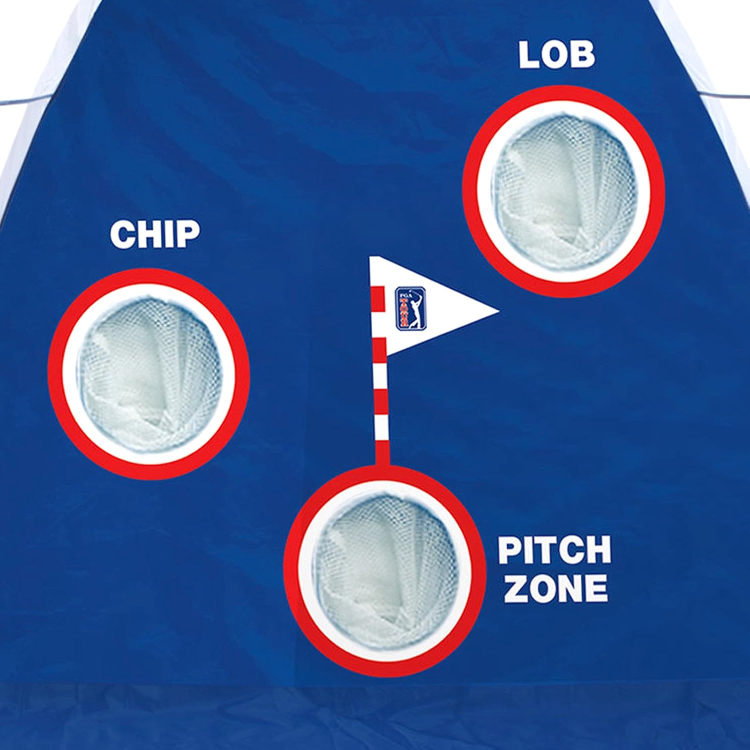PGA Tour Pro Size Driving Net with Carry Bag - Height 214cm/7ft - Width 305cm/10ft - Depth 153cm/5ft, Blue - Image 4