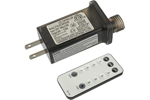SIGANDG 24V 7.2W 8 Mode LED Controller with Memory Function and IR Remote Control Low Voltage Transformer for Holiday String Lights,not Fit for 8 Mode with Control Box and 1 Mode String Light(1 pcs)