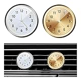 Dickno 2 PCS Stick on Dashboard Car Clock, Mini