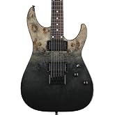 Schecter C-1 Standard Electric Guitar - Black Fade Burst Burl