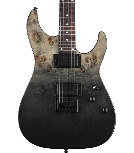 Amazon.com: Schecter Hellraiser Hybrid C-1 - Trans Black Burst