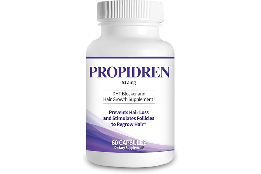 Propidren by HairGenics – DHT Blocker & Hair Growth Capsules to Prevent Hair Loss & Stimulate Hair Follicles, to Stop Hair Loss & Regrow Hair. Proprietary Anti-Hair Loss & Hair Regrowth Treatment.