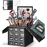 JMHACHY Birthday Pop Up Card with Envelope - Funny Happy Birthday 3D Greeting Pop Up Card, Best Gifts for Men Dad Husband Grandpa Father Daddy Him, Unique 3D Design, Metal Toolbox