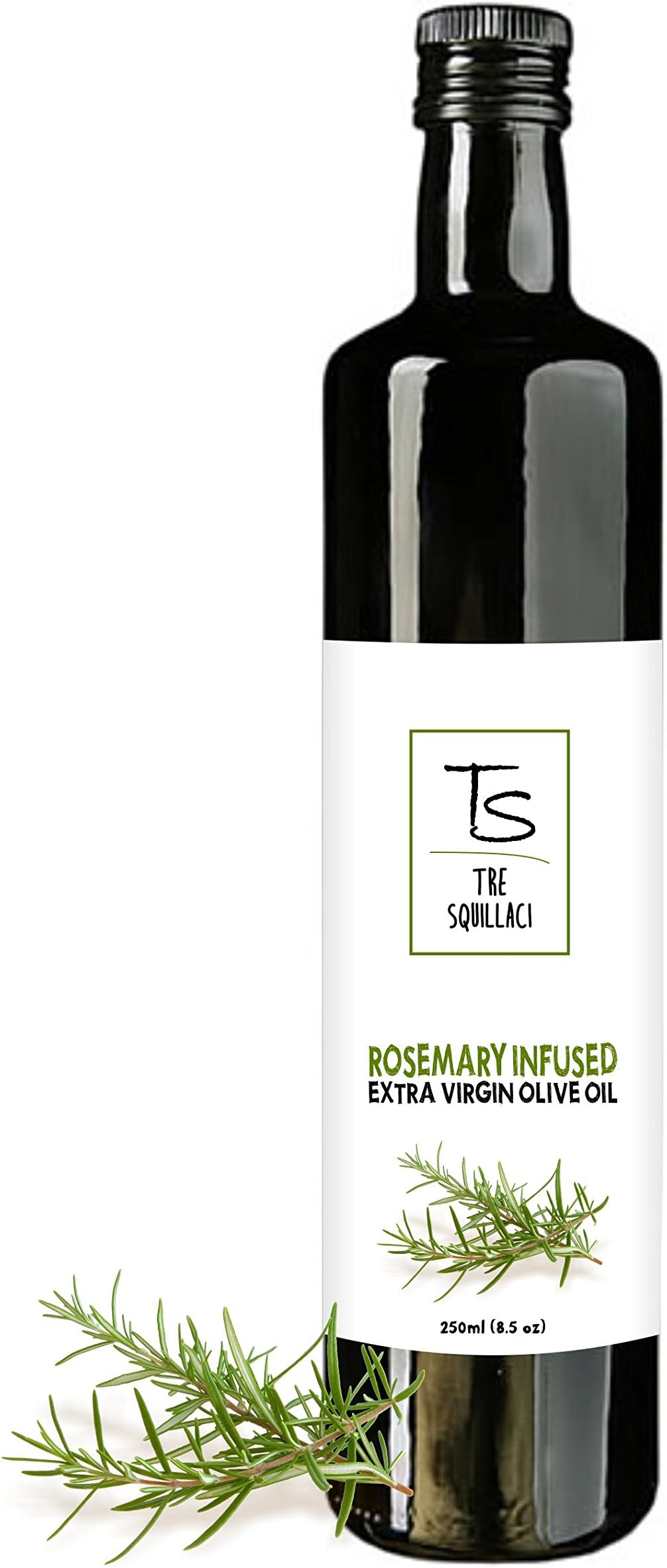 Gourmet Rosemary Infused Olive Oil Naturally Flavored in Italy 8.5 Fl Oz