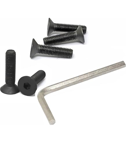 Iexcell 100-Pack M3 X 8mm Flat Head Socket Cap Screws – 12.9 Grade Alloy Steel, Black Oxide, With Hex Key & Storage Box