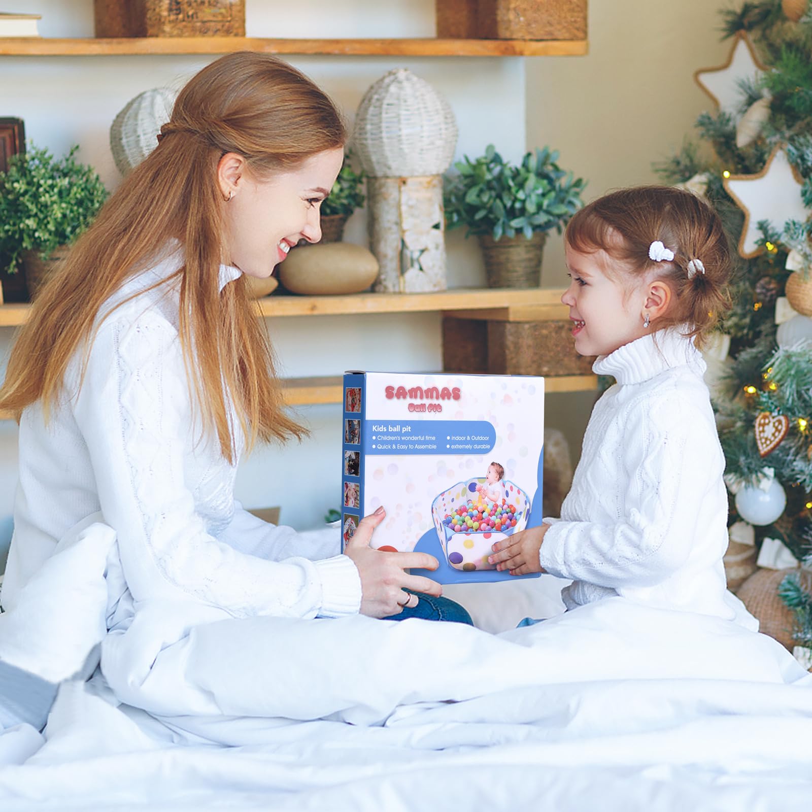 Kids Ball Pit, Blue Large Pop Up Toddler Ball Pits Play Tent for Toddlers 1-3 Girls Boys for Indoor&Outdoor Play Tent with Zipper Storage Bag, Balls Not Included, 39.4 Inch