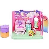 Gabby’s Dollhouse, Sweet Dreams Bedroom with Pillow Cat Figure and 3 Accessories, 3 Furniture and 2 Deliveries, Kids Toys for
