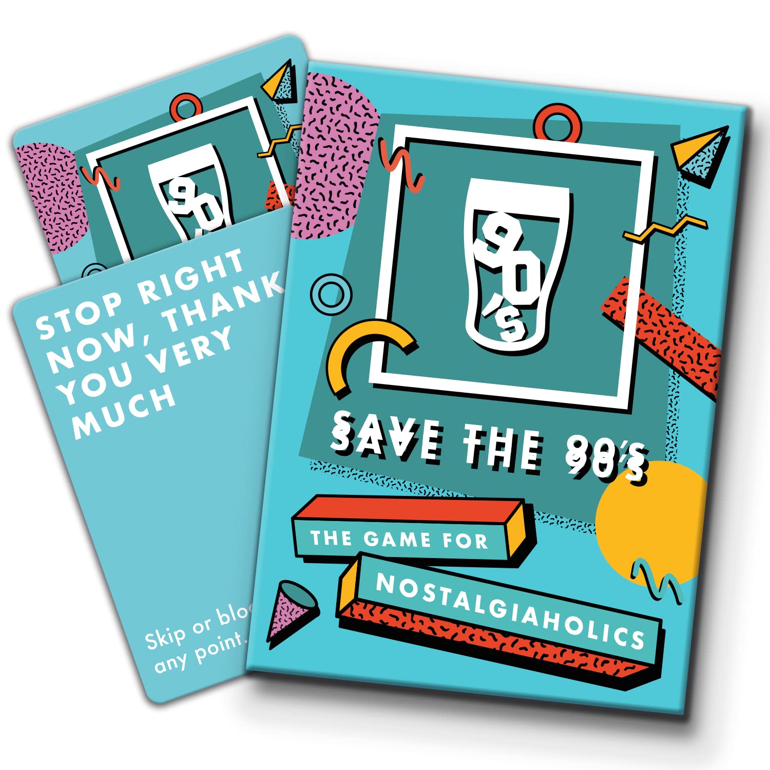 STQ LTD Save The 90s Drinking Game! A Nostalgia Party Game! A Great Retro Birthday Gift And Fun 1990s Pre Drinks Adult Card Game!