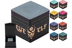 CUEELF Cube Pool Cue Chalk Technology Billiard Pool Stick Chalk for Professional Low Deflection, Durable, Reduces Miscues-1pc