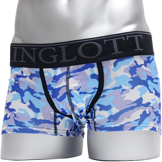 Amazon イングロット Inglott ボクサーパンツ メンズ 下着 ブランド Camo柄 迷彩 ブルー Lowrize Type Il 243 40 M Blue ボクサー 通販