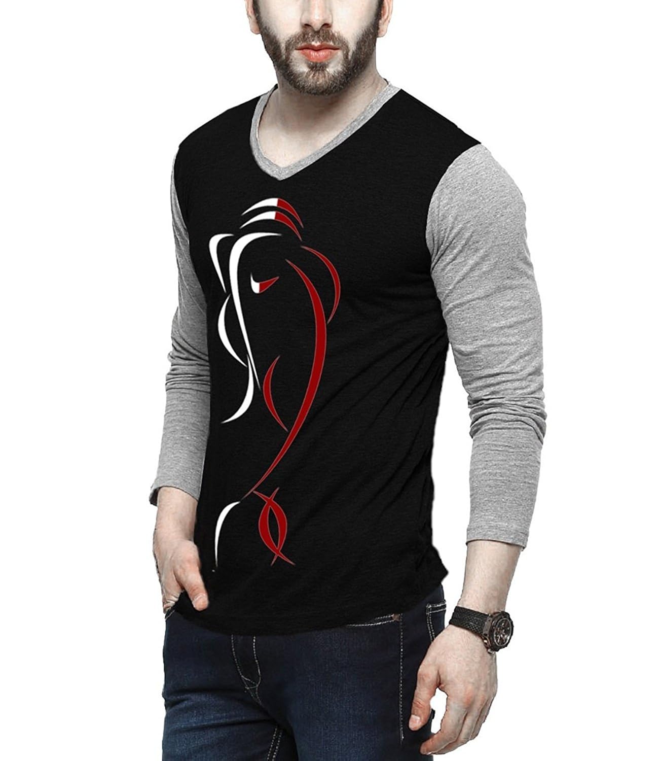 scatchite men's cotton full sleeve t-shirt