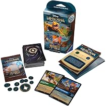 Ravensburger Disney Lorcana TCG: Deck Inicial Merlin e Tiana| Jogabilidade  Envolvente | Mais de 200 Artes Originais da Disney